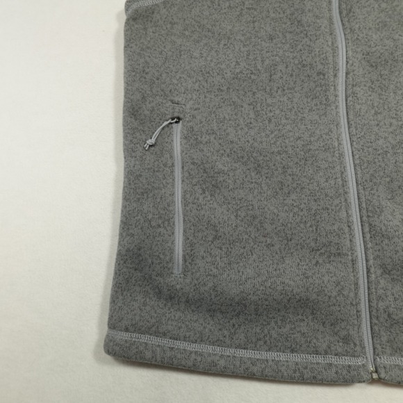 The North Face Vest Size Medium Gray Sweater Fleece Full Zip Gorpcore Logos NEW - Picture 6 of 13